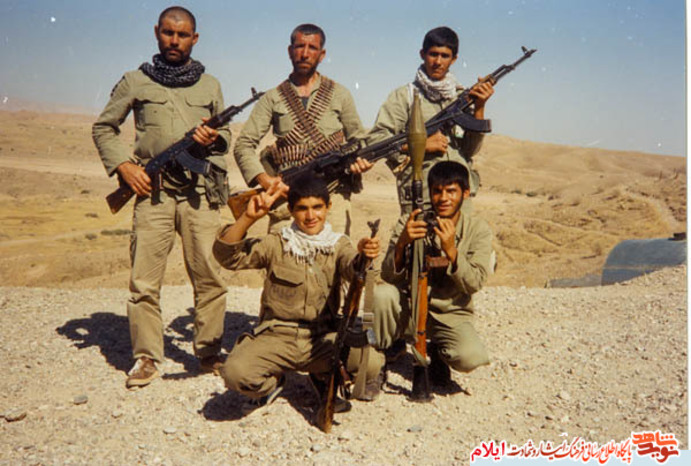 تصاویر رزمندگان ایلامی در مناطق مختلف عملیاتی در دوران دفاع مقدس 