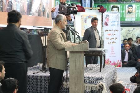 سردار سلیمانی در مراسم بزرگداشت سردار شهید حسین بادپا:حضور در جلسه شهدا و گرامیداشت یاد شهدا، مشرف شدن به محضر شهدا است.
