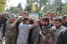 مراسم تشییع پیکر مطهر شهید مدافع حرم «سید حسین حسینی»