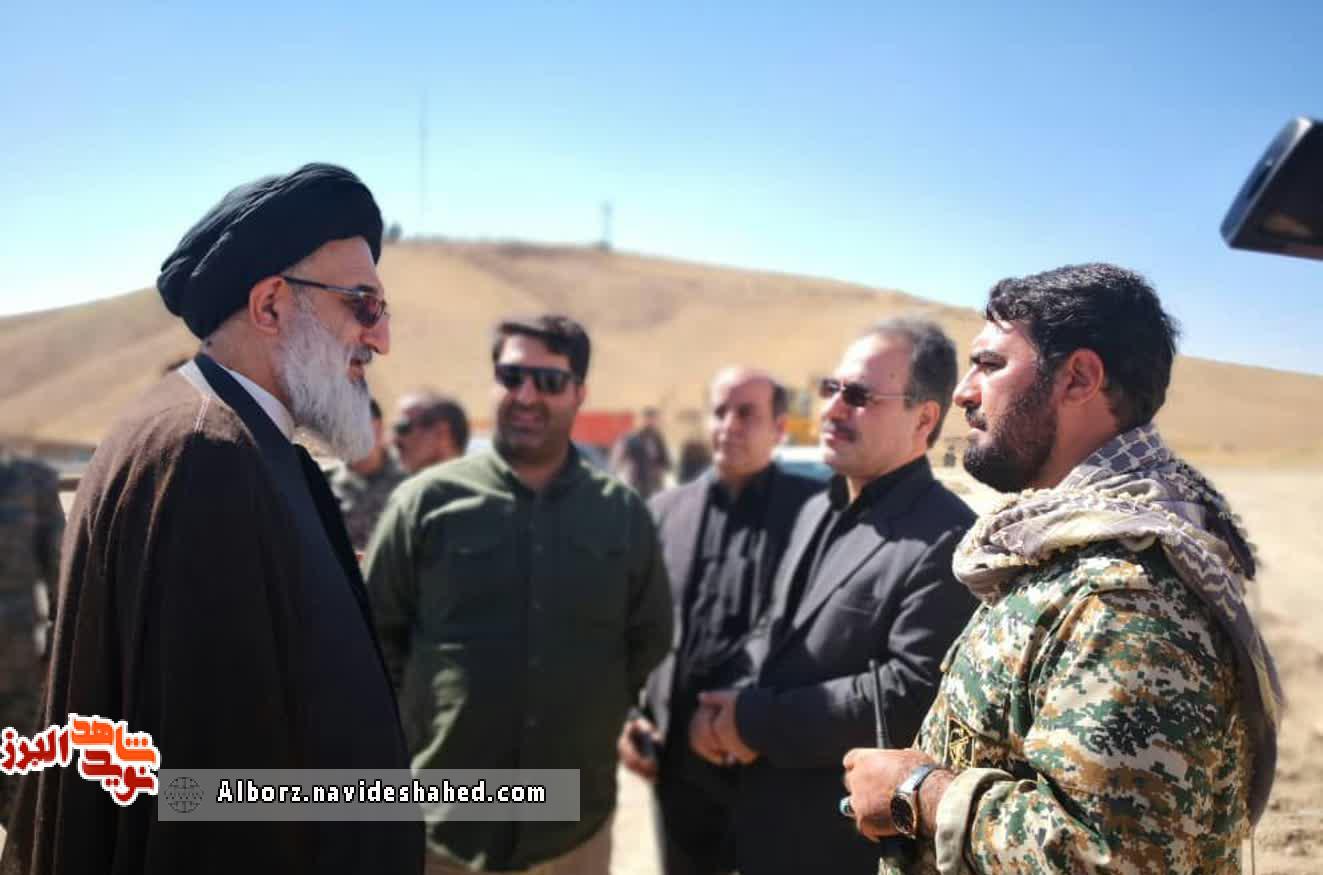 بازدید میدانی نماینده ولی فقیه استان از محل برگزاری کنگره استانی شهدای البرز