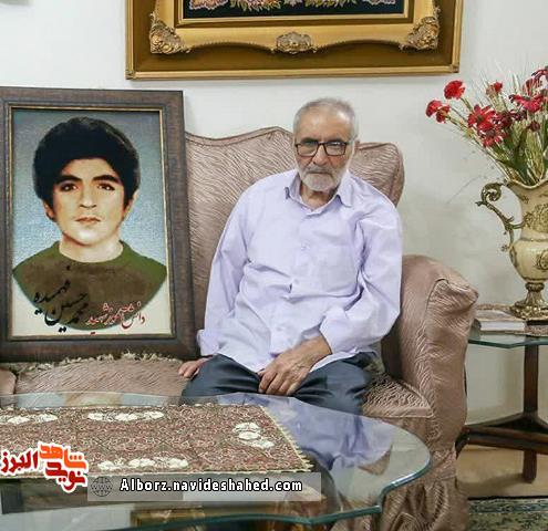 پدر شهیدان فهمیده به دیدار فرزندان شهیدش رفت