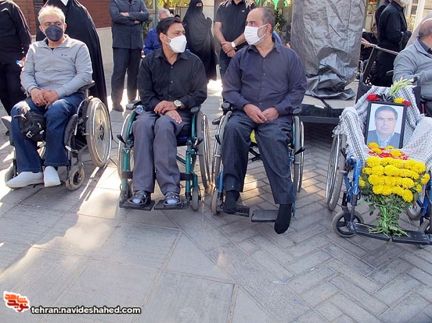 پیکر مطهر جانباز شهید هادی خاجی در جوار همرزمانش آرام گرفت