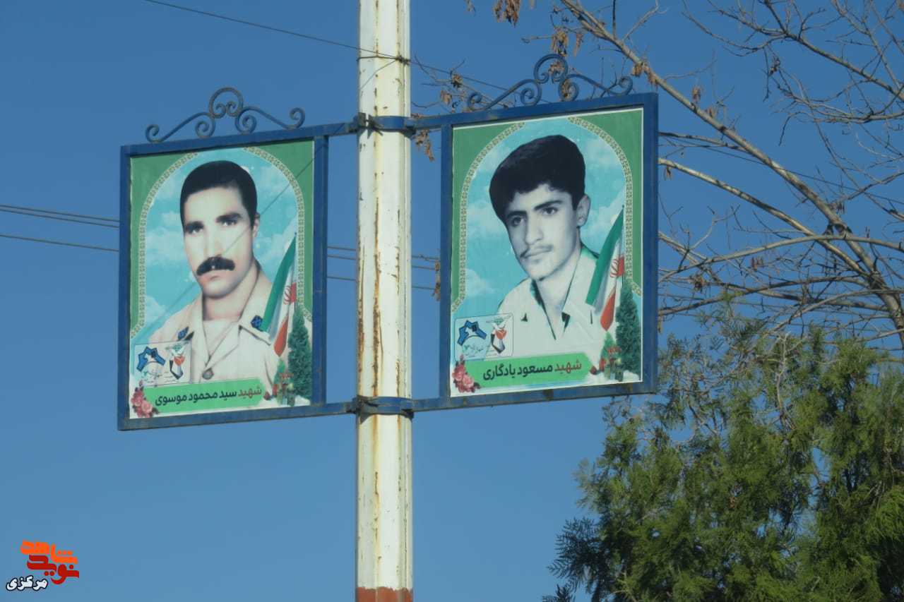 تصاویر شهدا در بلوار ورودی شهر خنداب بازسازی و نصب شد