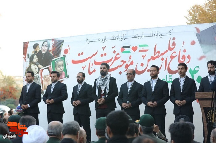 گزارش تصویری| راهپیمایی مردم همدان برعلیه جنایات اسرائیل