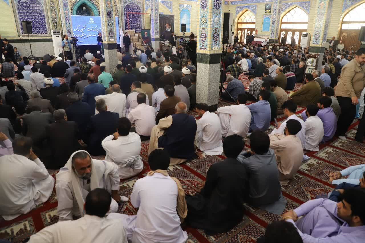 مراسم بزرگداشت شهدای خدمت در مسجد جامع زاهدان برگزار شد