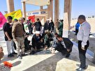 تصاویری از غبارروبی و عطرافشانی مزار شهدا در شهرستان گرمه