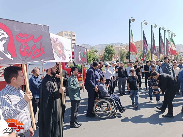ایلام، سرزمین غیرت، وفاداری و حماسه در سوگ امام شهید/ تصاویر