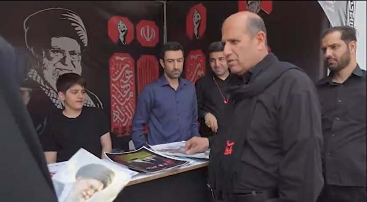 فیلم/ گفت‌وگو  با مدیر کل بنیاد شهید تهران بزرگ در موکب سلام شهید