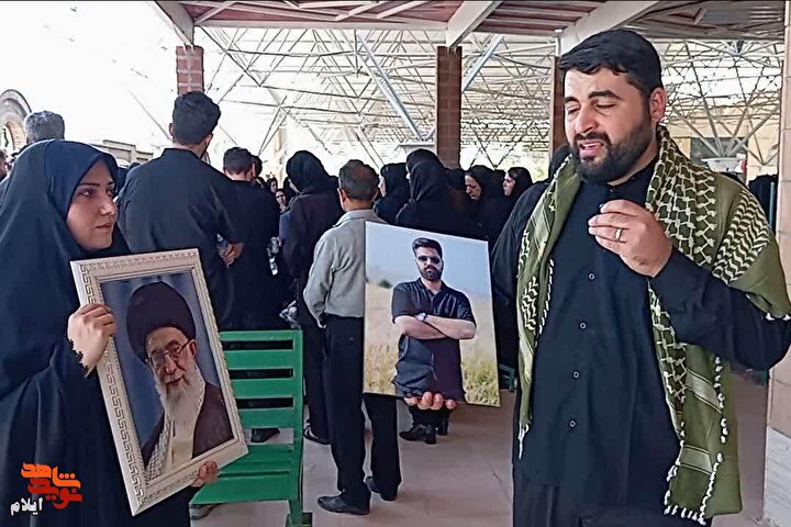 وداع مردم ایلام با شهید خدمت «محسن نجاتی»/ وداعی به وسعت آسمان با ستاره‌ای از تبار مهندسان جهادگر