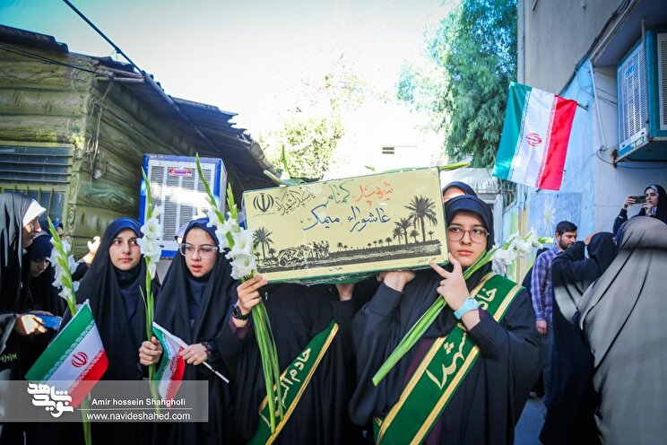 عکس/ مراسم ملی زنگ ایثار در مدارس شاهد تهران
