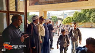بدرقه فرزند شهید «حبیب زراموشی» از خانه تا مدرسه...