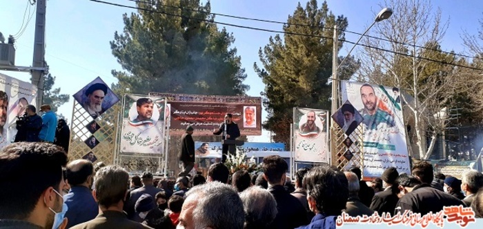 مراسم تشییع پیکر مطهر رزمنده دفاع مقدس، جانباز مدافع حرم و شهید جستجوگر محمود حاجیقاسمی -چهارم اسفند ۹۹ شهر بسطام