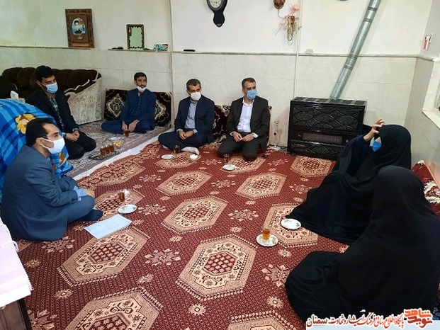 دیدار مسئولان استان سمنان با مادر گرامی شهید والامقام غلامرضا جعفری- هفدهم اسفند ۹۹  مهدیشهر