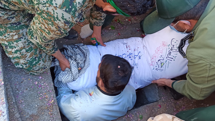 تشییع پیکر شهدای گمنام شهرستان خانمیرزا «تپه نور شهدای روستای ده سینی»