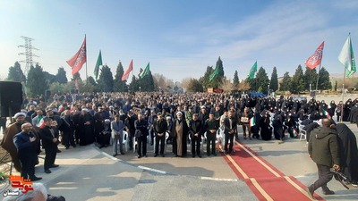 مراسم تشییع پیکر مطهر شهید گمنام خوشنام در استانداری سمنان- هفتم دی‌ماه ۱۴۰۱