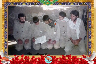 نفر وسط شهید محمد خراسانی