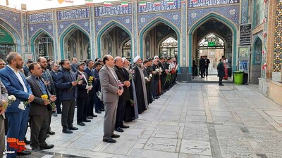 تجدید میثاق با آرمان‌های والای شهدا- دوازدهم بهمن‌ماه ۱۴۰۲ گلزار شهدای امامزاده یحیی(ع) شهرستان سمنان