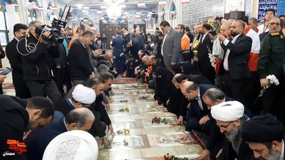 تجدید میثاق با آرمان‌های والای شهدا- دوازدهم بهمن‌ماه ۱۴۰۲ گلزار شهدای امامزاده یحیی(ع) شهرستان سمنان