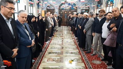 تجدید میثاق با آرمان‌های والای شهدا- دوازدهم بهمن‌ماه ۱۴۰۲ گلزار شهدای امامزاده یحیی(ع) شهرستان سمنان