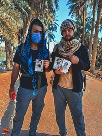 تصاویری از پویش «هر قدم به نیابت از شهدا» در پیاده‌روی اربعین حسینی ۱۴۰۳